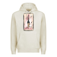 Oatmeal Heather hair stylist Premium Hoodie - MaliasSmallBusiness