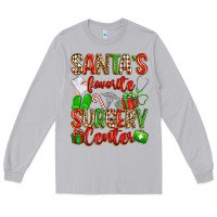 Moon Dust Santa's Favorite Surgery Center png sublimation de Long Sleeve Tee - texasbilliewilder