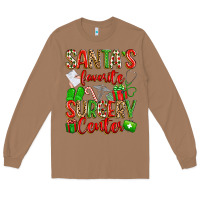 Toasted Coconut Santa's Favorite Surgery Center png sublimation de Long Sleeve Tee - texasbilliewilder