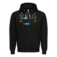 Black science teacher Zipper Hoodie - CowhideDigitalArt