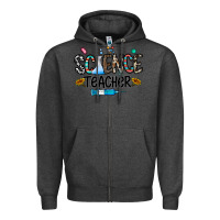Charcoal Heather science teacher Zipper Hoodie - CowhideDigitalArt