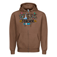 Chestnut science teacher Zipper Hoodie - CowhideDigitalArt