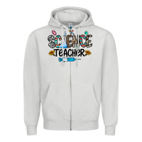 Dove Grey science teacher Zipper Hoodie - CowhideDigitalArt