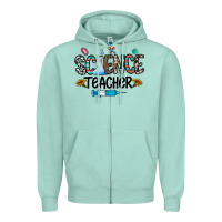 Seafoam science teacher Zipper Hoodie - CowhideDigitalArt