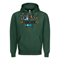 Sports Green science teacher Zipper Hoodie - CowhideDigitalArt
