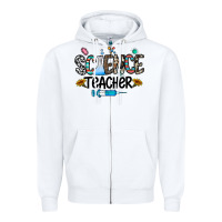 White science teacher Zipper Hoodie - CowhideDigitalArt