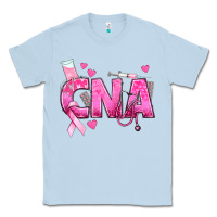 Dusty Blue Breast Cancer CNA Certified Nursing Assistant Classic Tee - texasbilliewilder