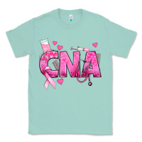 Seafoam Breast Cancer CNA Certified Nursing Assistant Classic Tee - texasbilliewilder