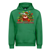 Emerald merry christmas reindeer Urban Hoodie - MaliasSmallBusiness