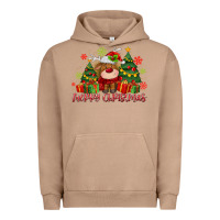 Pigment Burro merry christmas reindeer Urban Hoodie - MaliasSmallBusiness