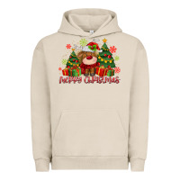 Pigment French Oak merry christmas reindeer Urban Hoodie - MaliasSmallBusiness