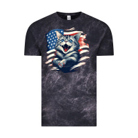 Cloud Black cat1 Vintage Tee - Unal Design