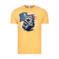 Vintage Mustard cat1 Vintage Tee - Unal Design