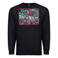 Black be mine western valentine's day Premium Sweatshirt - AdoDesignShop