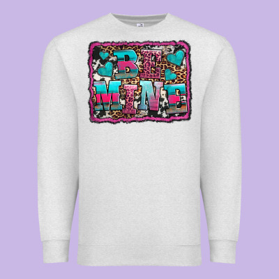 Be Mine Western Valentine's Day Premium Sweatshirt Designed By Adodesignshop