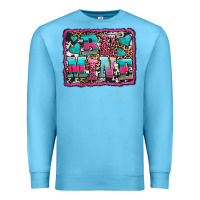 Ocean Blue be mine western valentine's day Premium Sweatshirt - AdoDesignShop