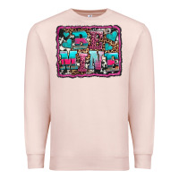 Pale Pink be mine western valentine's day Premium Sweatshirt - AdoDesignShop
