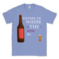 Colony Blue HOME IS WHERE THE WINE IS Classic Tee - Bettercallsaul