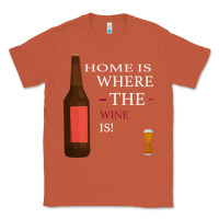 Copper HOME IS WHERE THE WINE IS Classic Tee - Bettercallsaul