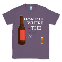 Lavender HOME IS WHERE THE WINE IS Classic Tee - Bettercallsaul
