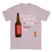 Lilac HOME IS WHERE THE WINE IS Classic Tee - Bettercallsaul