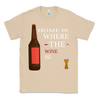 Mushroom HOME IS WHERE THE WINE IS Classic Tee - Bettercallsaul