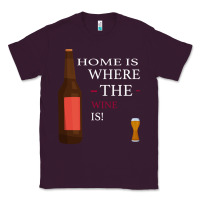 Plum HOME IS WHERE THE WINE IS Classic Tee - Bettercallsaul