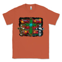 Copper cross leopard cowhide glitter serape Classic Tee - RanaPortraitStore