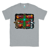 Heather Grey cross leopard cowhide glitter serape Classic Tee - RanaPortraitStore