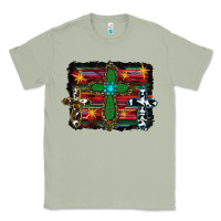 Matcha cross leopard cowhide glitter serape Classic Tee - RanaPortraitStore