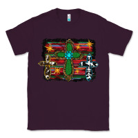 Plum cross leopard cowhide glitter serape Classic Tee - RanaPortraitStore