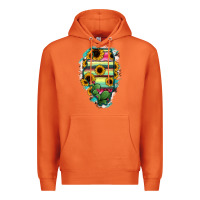 Carrot Illinois Map Sunflower Cactus Serape Premium Hoodie - RanaPortraitStore