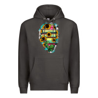 Smoke Illinois Map Sunflower Cactus Serape Premium Hoodie - RanaPortraitStore