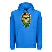 True Royal Illinois Map Sunflower Cactus Serape Premium Hoodie - RanaPortraitStore