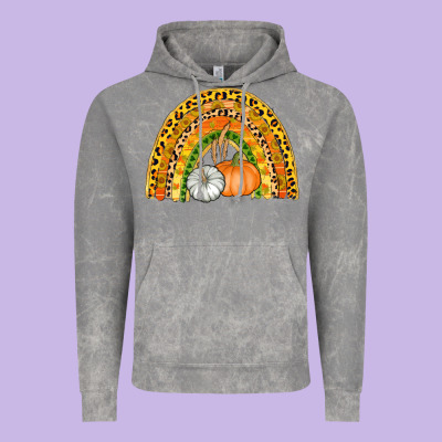 Fall Rainbow Vintage Hoodie Designed By Adodesignshop