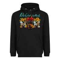 Black doberman mom Heavyweight Hoodie - Artiststas