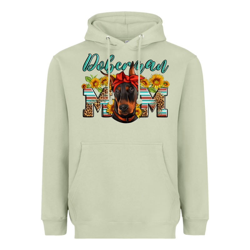 Doberman Mom Heavyweight Hoodie by Artiststas | Teevron