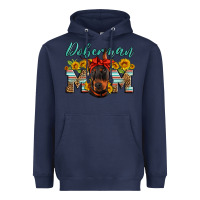 Navy doberman mom Heavyweight Hoodie - Artiststas