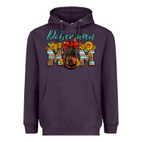 Plum doberman mom Heavyweight Hoodie - Artiststas
