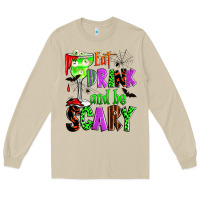 Mushroom eat drink and be scary Long Sleeve Tee - Zillion Design Studio
