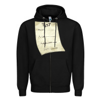 Black test sheet fa element Zipper Hoodie - FaDigitalArtStudio