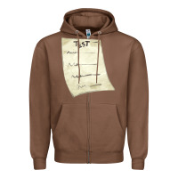 Chestnut test sheet fa element Zipper Hoodie - FaDigitalArtStudio