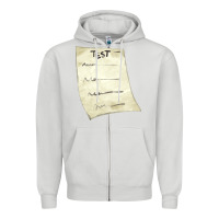 Dove Grey test sheet fa element Zipper Hoodie - FaDigitalArtStudio