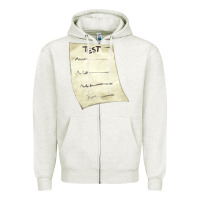 Oatmeal Heather test sheet fa element Zipper Hoodie - FaDigitalArtStudio