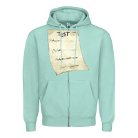 Seafoam test sheet fa element Zipper Hoodie - FaDigitalArtStudio