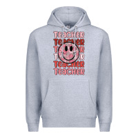 Heather Grey teacher Premium Hoodie - MaliasSmallBusiness