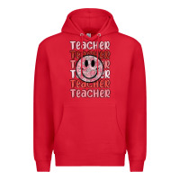 Red teacher Premium Hoodie - MaliasSmallBusiness