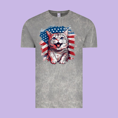 Cat2 Vintage Tee Designed By Unal Design