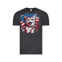 Vintage Black cat2 Vintage Tee - Unal Design