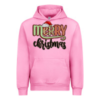 Fuchsia Pink merry christmas Urban Hoodie - MaliasSmallBusiness